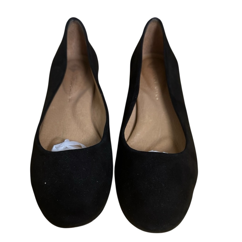 Vintal Cushion Sole Jet Black Suede Women's Flats By Antonio Melani- Size 8 M